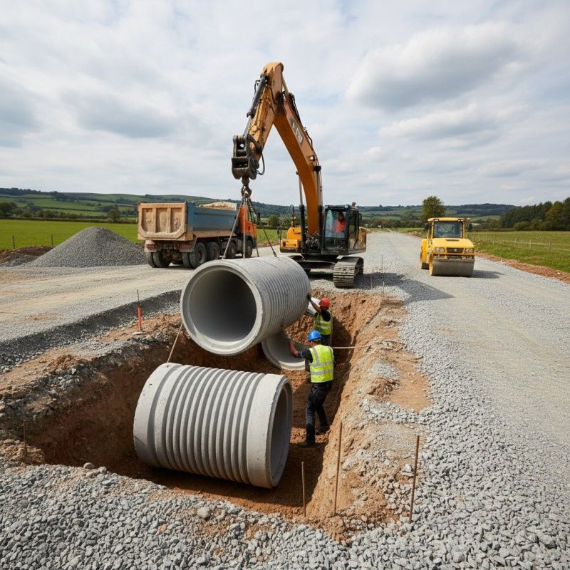 Drainage Culvert Installation in Tuscaloosa, AL