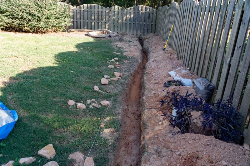 Excavation for Drainage System
